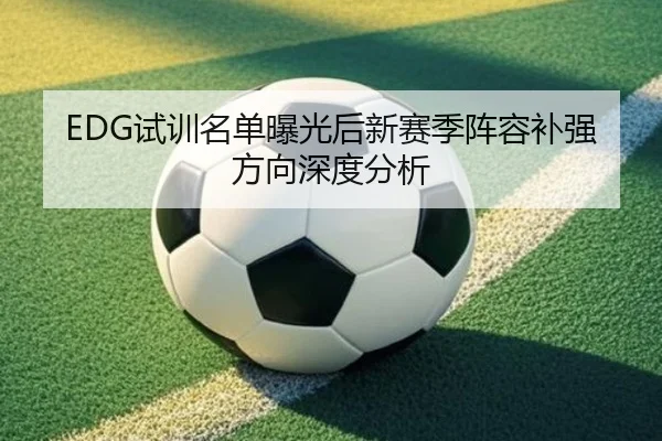 EDG试训名单曝光后新赛季阵容补强方向深度分析